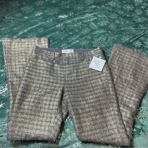 NWT Mach + James Bagdley Mischka Metallic Shimmer Pants